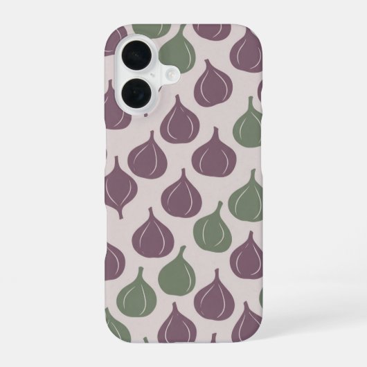 Coque iPhone 16 Vintage Pattern with Stylized Figs (Verso)