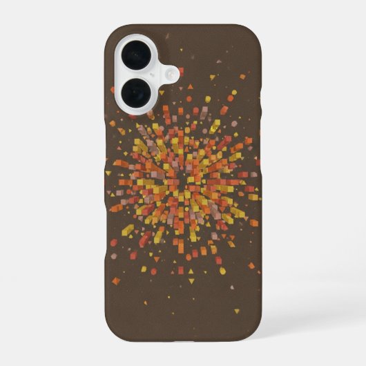 Coque iPhone 16 Vintage Pixel Explosion (Verso)