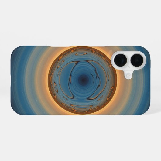 Coque iPhone 16 Vintage Planetary Reflection (Verso Horizontal)