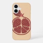 Coque iPhone 16 Vintage Sliced Pomegranate (Verso)