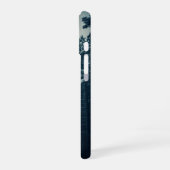 Coque iPhone 16 Vintage Snowy Pine Forest (Côté gauche)