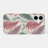 Coque iPhone 16 Vintage-style botanical fern leaves (Verso Horizontal)