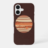 Coque iPhone 16 Vintage Stylized Jupiter (Verso)