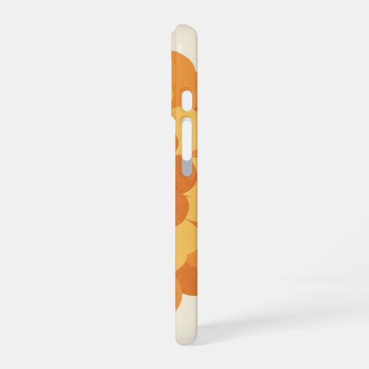 Coque iPhone 16 Vintage Stylized Marigold (Côté gauche)