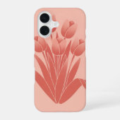 Coque iPhone 16 Vintage Tulip Bouquet (Verso)