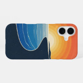 Coque iPhone 16 Vintage View of Maritime Cliffs (Verso Horizontal)