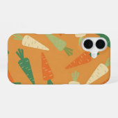 Coque iPhone 16 Vintage Whole Carrot Pattern (Verso Horizontal)