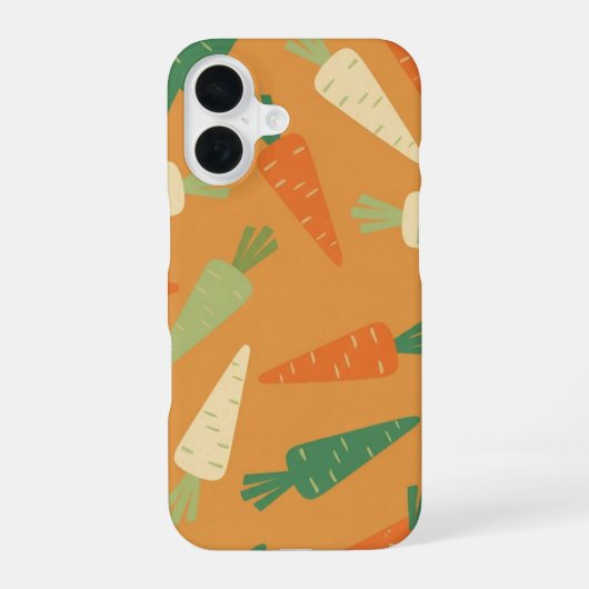 Coque iPhone 16 Vintage Whole Carrot Pattern (Verso)