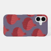 Coque iPhone 16 Vintage Whole Red Onion Pattern (Verso Horizontal)