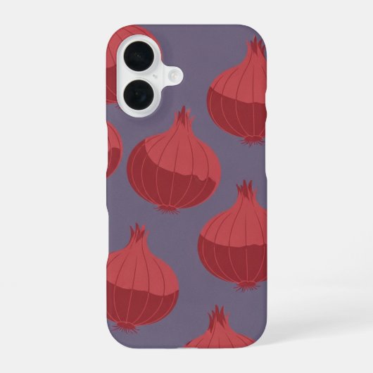 Coque iPhone 16 Vintage Whole Red Onion Pattern (Verso)