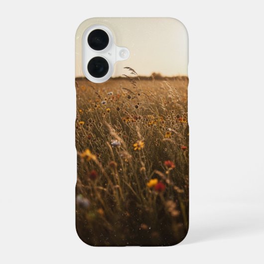 Coque iPhone 16 Vintage Wildflower Meadow (Verso)