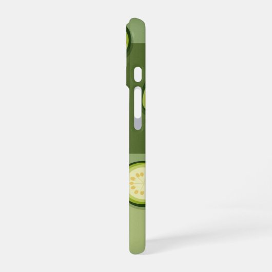 Coque iPhone 16 Vintage Zucchini Pattern (Côté gauche)