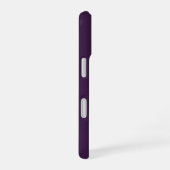 Coque iPhone 16 Violet foncé, nom personnalisé géant (Côté droit)
