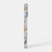 Coque iPhone 16 Violoncelles et notes de musique noires (Côté droit)