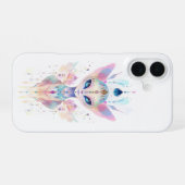 Coque iPhone 16 Visage de chat alien (Verso Horizontal)