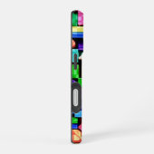 Coque iPhone 16 Vivid Geometric Flow (Côté droit)