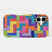 Coque iPhone 16 Vivid Grid (Verso Horizontal)