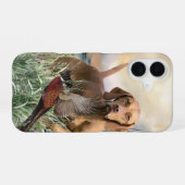 Coque iPhone 16 Vizsla & faisan (Verso Horizontal)