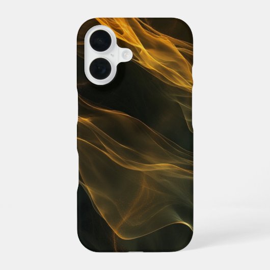 Coque iPhone 16 Voile d'Ember Doré (Verso)