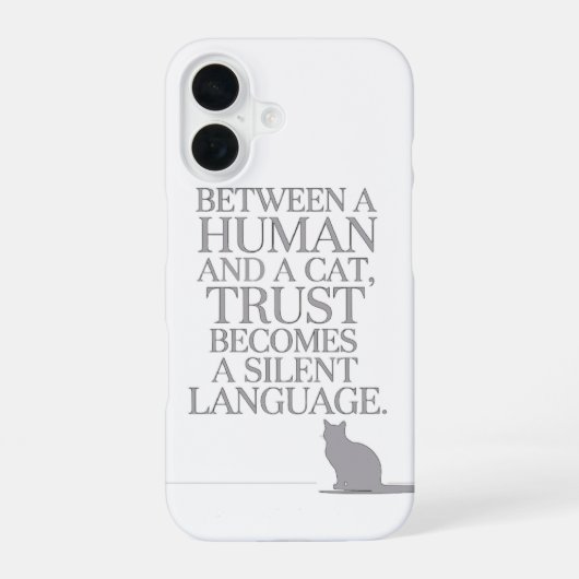 Coque iPhone 16 Votre ami félin (Verso)