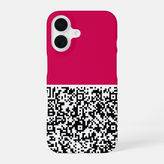 Coque iPhone 16 Votre information de scan de code QR Choisissez la (Verso)