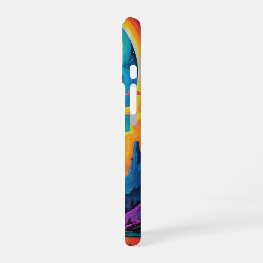 Coque iPhone 16 Voyage en champignon (Côté gauche)