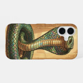 Coque iPhone 16 Wadjet – Ägyptische Schlangengöttin (Verso Horizontal)