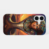 Coque iPhone 16 Wadjet – déesse cobra égyptienne (Verso Horizontal)
