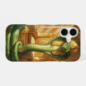 Coque iPhone 16 Wadjet – Déesse serpent égyptienne´5 (Verso Horizontal)