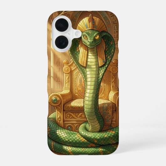 Coque iPhone 16 Wadjet – Déesse serpent égyptienne´5 (Verso)