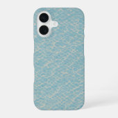 Coque iPhone 16 Water Pattern Light Blue Phone Case (Verso)