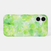 Coque iPhone 16 Watercolor Green Leaf Botanical Phone Case (Verso Horizontal)