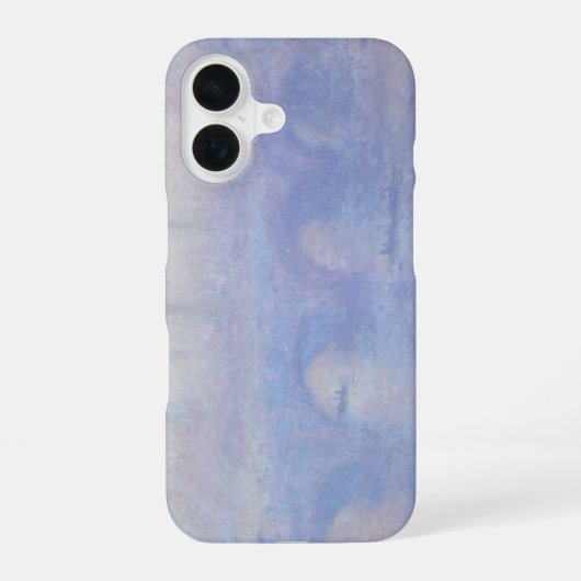 Coque iPhone 16 Waterloo Bridge, Effet de Brouillard par Claude Mo (Verso)