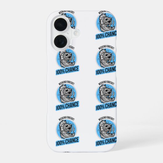 Coque iPhone 16 Weekend Forecast 100% Chance T-Shirt (Verso)