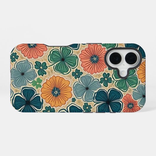 Coque iPhone 16 Wildflowers Harmonious Tones (Verso Horizontal)