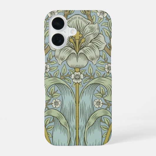Coque iPhone 16 William Morris Spring Thicket : Floral antique (Verso)