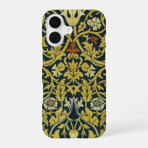 Coque iPhone 16 William Morris Violet Columbine Navy Floral