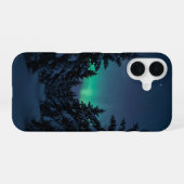 Coque iPhone 16 Winter Aurora Snowy Pine Forest Phone Case (Verso Horizontal)