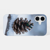 Coque iPhone 16 Winter Pine Cone Snowy Branch Phone Case (Verso Horizontal)