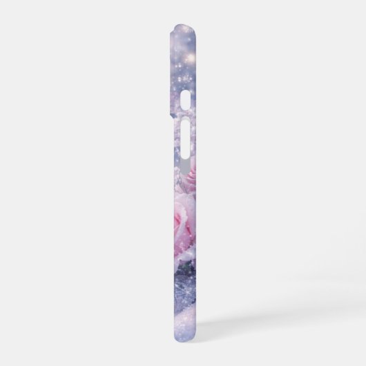 Coque iPhone 16 Winter Roses (Côté gauche)