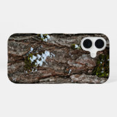 Coque iPhone 16 Winter Snow Moss Tree Bark Phone Case (Verso Horizontal)