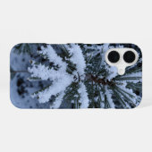 Coque iPhone 16 Winter Snow Pine Needles Macro Phone Case (Verso Horizontal)