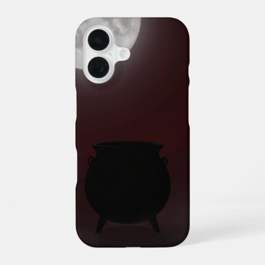 Coque iPhone 16 Witch Cauldron Under Full Moon Case (Verso)