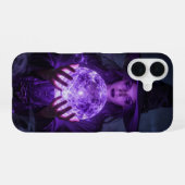 Coque iPhone 16 Witch with Glowing Orb Purple Case (Verso Horizontal)