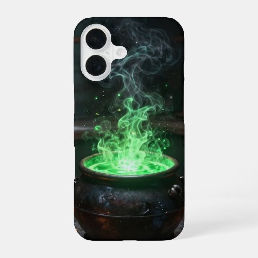 Coque iPhone 16 Witchy Green Cauldron Phone Case (Verso)