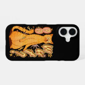 Coque iPhone 16 Wut ? / Illustration d'un chat orange (Verso Horizontal)