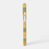 Coque iPhone 16 Yellow and Green Tartan Plaid Pattern (Côté gauche)