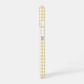 Coque iPhone 16 Yellow Gingham Phone Case (Côté gauche)