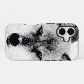 Coque iPhone 16 Yeux de loup (Verso Horizontal)