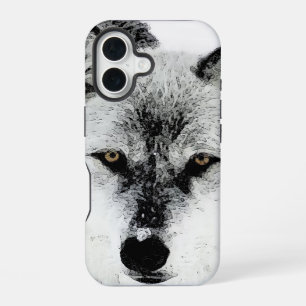 Coque iPhone 16 Yeux de loup